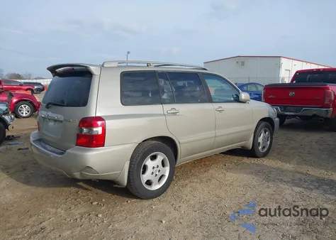 2005 Toyota Highlander Limited V6 z USA, uszkodzony, nr VIN JTEDP21AX50057521